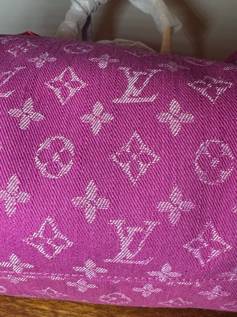 Hot Pink/Fuchsia Canvas Satchel Bag. No Brand. - Picture 8 of 11